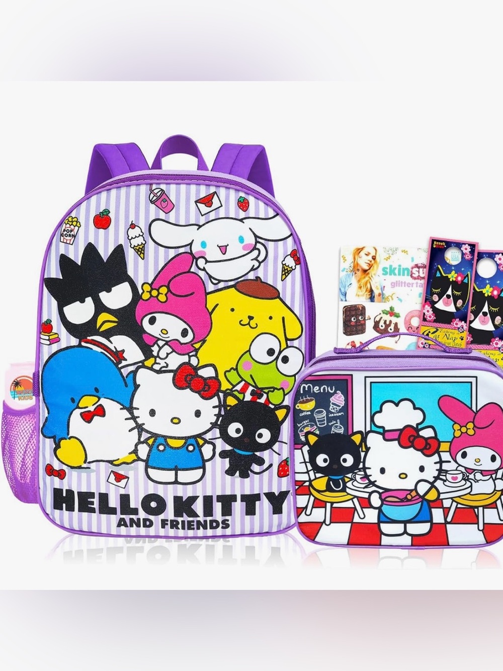 Sanrio Backpack with Lunch Bag Set - Bundle